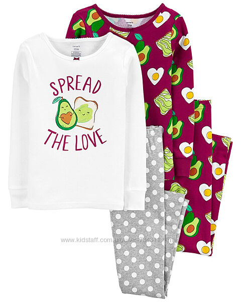 Комплект детских пижам пижама Картерс Carters 6-7-8 лет