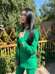 Жіночий зелений діловий костюм Raw Туреччина