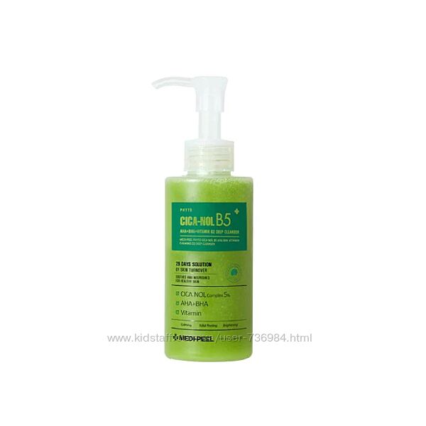 Medi-Peel Phyto CICA-Nol B5 AHA BHA Vitamin Calming O2 Deep Cleanser Пенка