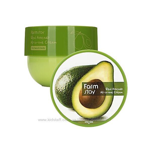 Крем для тела с маслом авокадо FARMSTAY Real Avocado All-In-One Cream 300 м