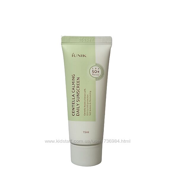 IUNIK Centella Calming Daily Moisture Suncreen 15 мл Сонцезахисний крем