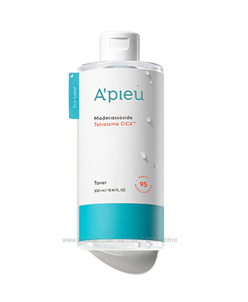 Apieu Madecassoside Tetrasome Cica Toner Заспокійливий відновлюючий тонер