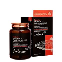Сыворотка для увядающей кожи FarmStay Salmon Oil & Peptide Vital Ampoule