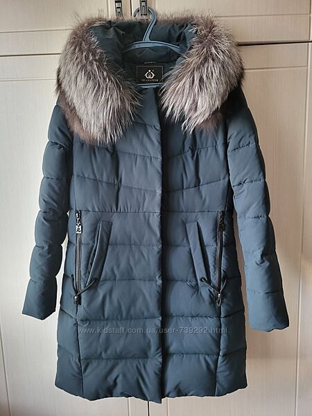 Зимняя куртка MEAJIATEER с натуральным мехом, размер 44