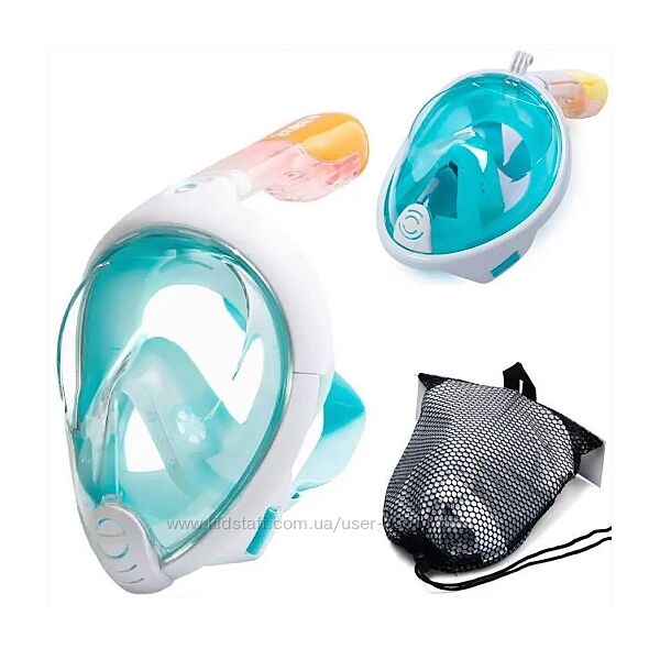 Маска для плавания маска для снорклинга Бирюзовая арт. С 40166-55 L