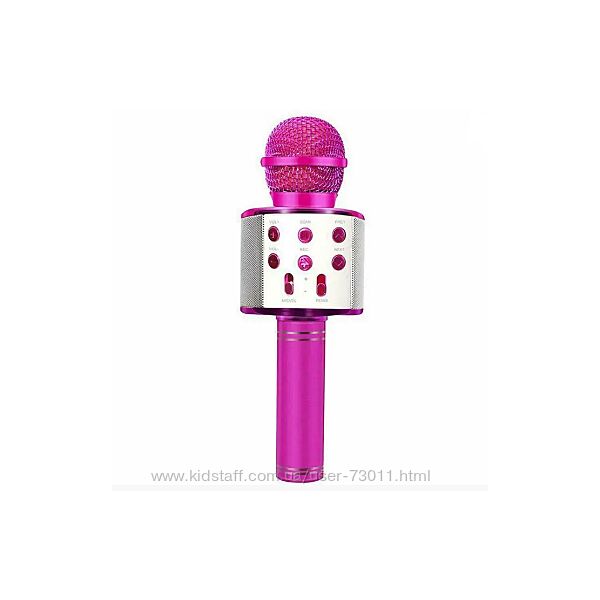 Мікрофон для караоке бездротовий Рожевий Pink арт. 48340