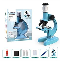 Мікроскоп дитячий з підсвічуванням Optical microscope Блакитний LZ 8601-1