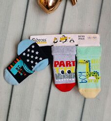 Махровые носки для новорожденных 6-12мес