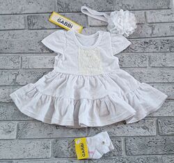 Крестильное платье, белое платье для девочки, крестильный комплект 