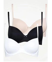 Базові класичні бюстгальтери білий чорний 2 штуки р.80в