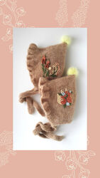 Шапочка дитяча з вишивкою   