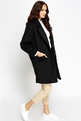 Стильное пальто с шерстью. Оверсайз Esmara размер 40 евро