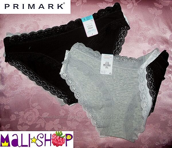 Набір трусиків органічна бавовна 3 шт. primark