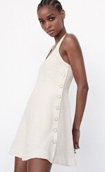 Сукня сарафан твід букле з ґудзиками 