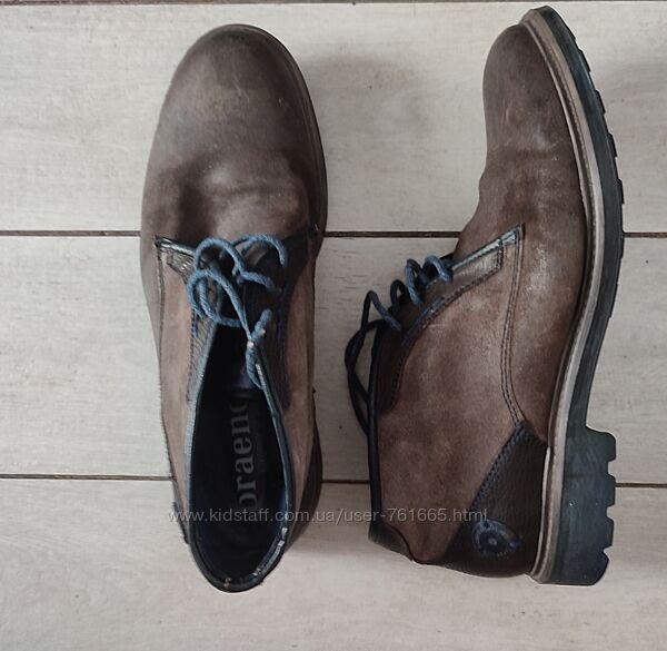 Чоловічі натуральні коричневі туфлі Braend - 43 розмір, 28 см 