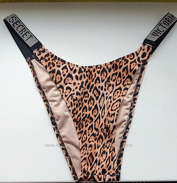 Плавки victoria&acutes secret shine strap leo оригінал стрази