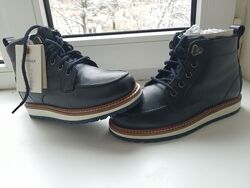 Zara winter leather зимние кожаные ботинки на меху