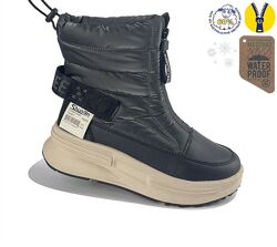 Зимові шикарної якості чоботи черевики дутіки 32-37р мембрана натуральна во