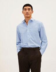 Новая рубашка в голубую полоску под запонки &acuteMarks&Spencer Luxury 52р