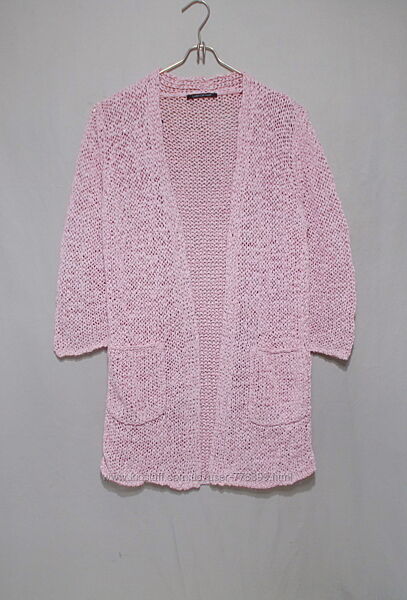 Кардиган открытый шелк-кашемир розовый Luisa Cerano 46р