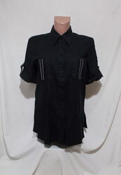 Новая рубашка черная лен-вискоза &acuteSteilmann&acute 48-50р