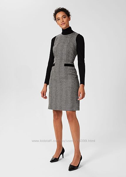 Новое платье в елочку шерсть &acuteHobbs&acute 42р