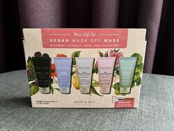 Набір масок для обличчя mary&may vegan wash off mask mini gift set 30g 5