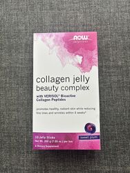 Колаген в желе-стіках слива now foods collagen jelly beauty complex