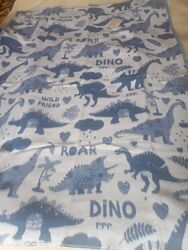 Детское одеяло хлопок динозавры 100x140см
