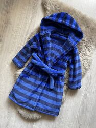 Детский теплый плюшевый халат с капюшоном Marks&Spencer