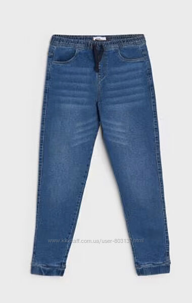 Утеплені джинси jogger на флісовій підкладці 152см