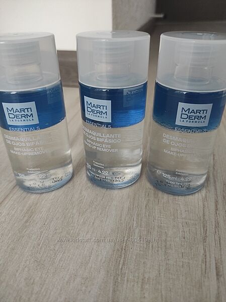 Двофазний засіб для зняття макіяжу з очей MartiDerm Іспанія