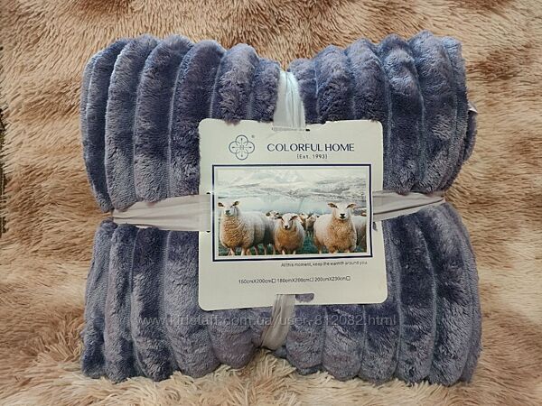 Покрывало плед овчинка