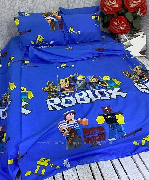 Дитяча постільна білизна для хлопчиків. Роблокс