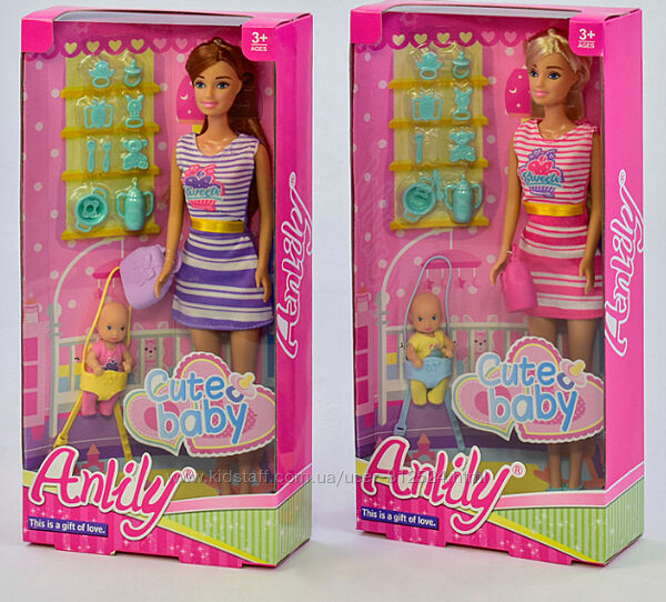 Кукла Anlily 99201 Милый малыш, аксессуары, в коробке, 2 вида