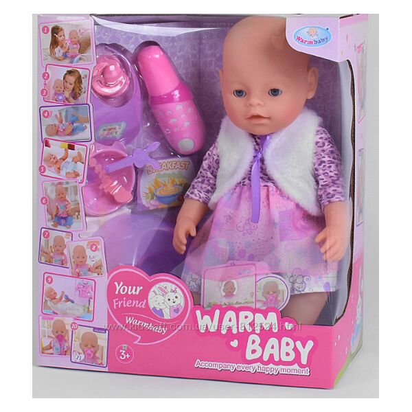 Пупс функціональний WZ 058 A-585 Магнітна соска 10 функцій в коробці