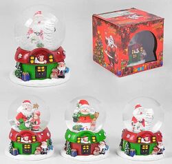 Сувенир Новогодний шар со снегом С 46320, d-7 см, подсветка