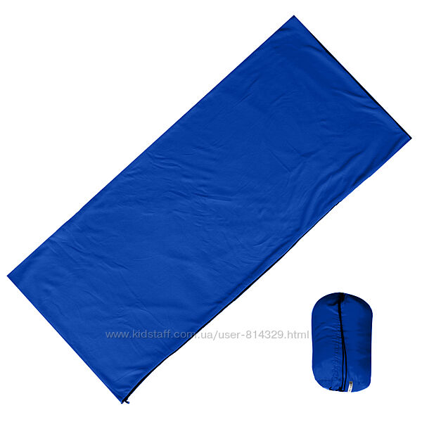 Спальний мішок фліс в рюкзаку, вкладиш у спальник, компактний теплий плед