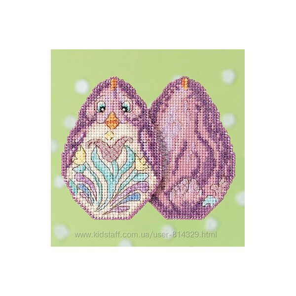 Набір для вишивання Purple Chick /Бузкове курча Mill Hill