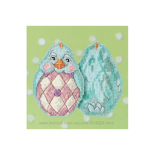 Набір для вишивання Aqua Chick//Світло-голубе курча Mill Hill