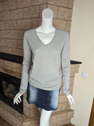 Кашемировый свитер  пуловер Zara  светло- серый размер M