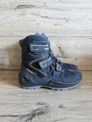 Детские зимние высокие ботинки б/у Lowa Milo GTX Hi 36 р 23 см на липучках