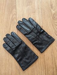 Мужские кожаные перчатки на шерстяной подкладке б/у Guder размер 9.5