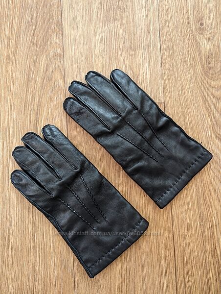 Мужские кожаные перчатки на шерстяной подкладке б/у Guder размер 9.5