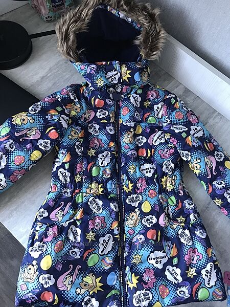 Куртка демисезонная на девочку 5-6 лет Пони