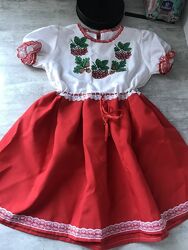 Украинское платье на девочку 5-7 лет