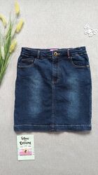 Детская стрейчевая джинсовая юбка 9-10 лет юбочка для девочки