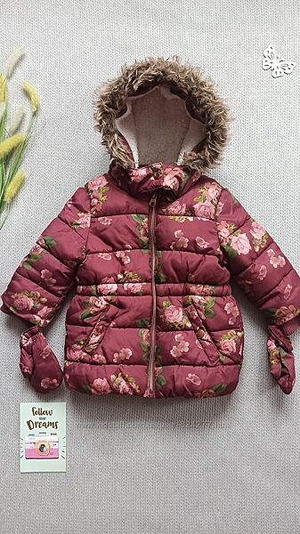 Детская теплая демисезонная курточка 9-12 мес весенняя куртка для девочки