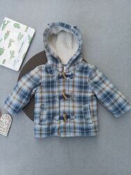 Детская демисезонная теплая курточка 3-6мес весеннее пальтишко для мальчика