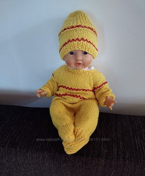Новая одежда комбинезон и шапка на куклу беби борн